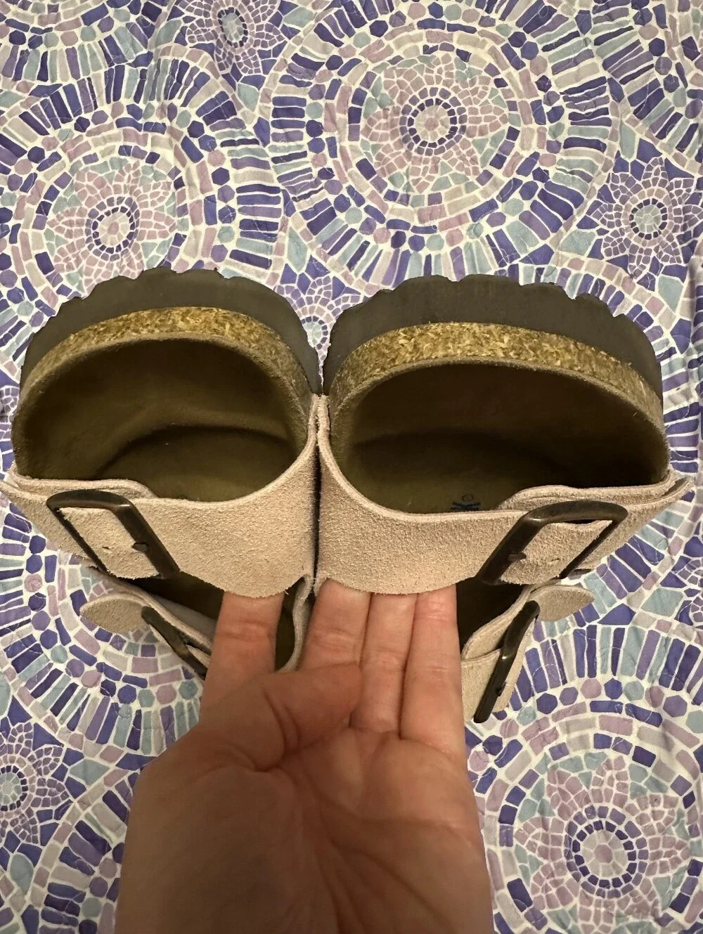 Birkenstock Arizona Soft Pink Suede Double-Strap Sandals Size 39 - Picture 5 of 5